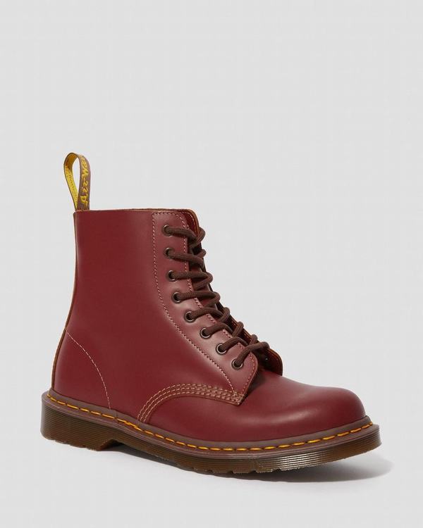 Dr Martens Dámské Kotníkové Boty Vintage 1460 Vínové, CZ-673590